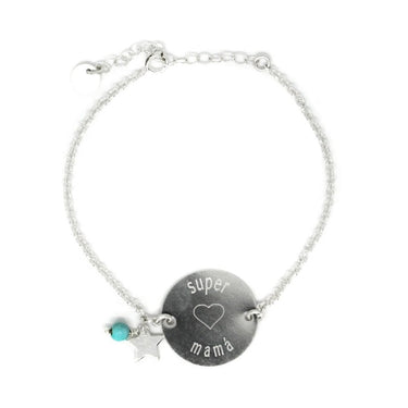 Pulsera Grabada Medalla 18mm - Atesorame