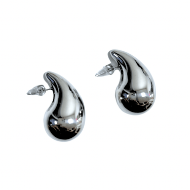 AROS OVERSIZE GOTA SILVER - Atesorame
