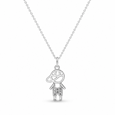 Collar Niño Plata - Atesorame