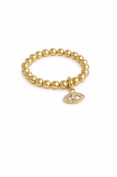 Anillo Ball Evil Eye - Atesorame