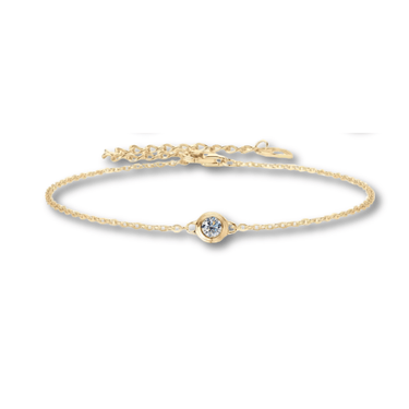 Pulsera Moissanita Dinasty Gold - Atesorame