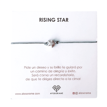 Pulsera Mini Star Hilo Gris - Atesorame