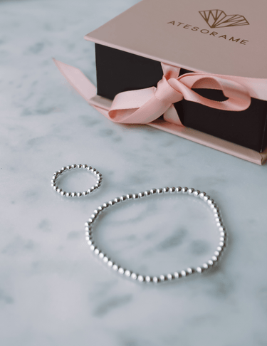 PULSERA BALL ELASTICADA 3mm - Atesorame