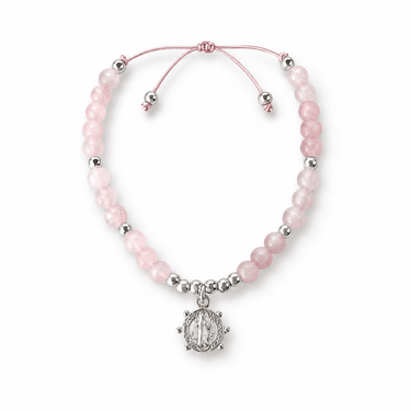Pulsera kids Cuarzo Rosa San Benito - Atesorame