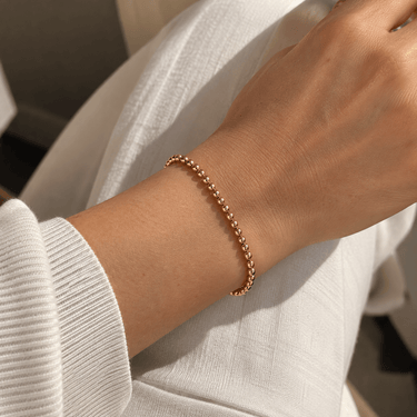 Pulsera Ball 3mm oro 14K - Atesorame