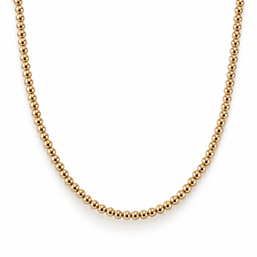Collar Ball 3mm oro 14K - Atesorame