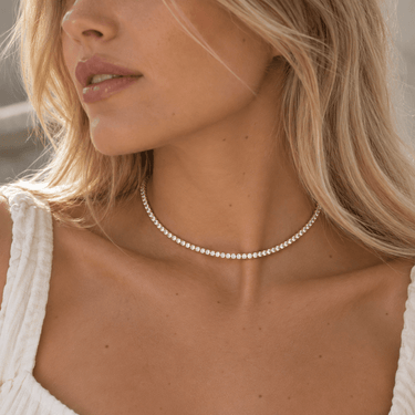 Choker Tennis Gold - Atesorame
