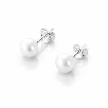 Aros Perlas Naturales 6mm - Atesorame
