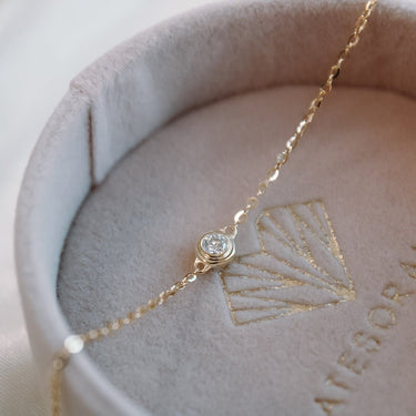 Pulsera Moissanita Dinasty Gold - Atesorame