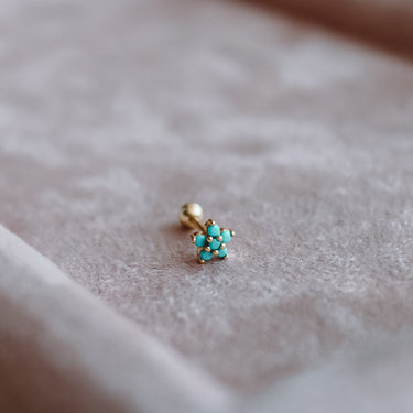 Piercing Mona Turqueza Gold