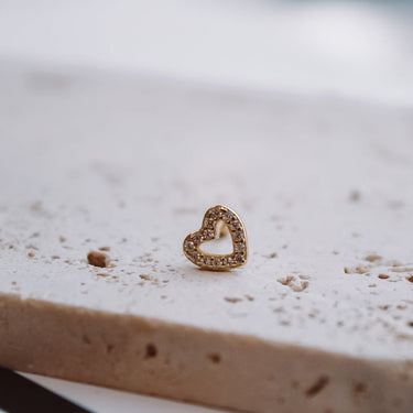 Piercing Heart Shine Gold - Atesorame