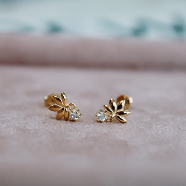 Aros Flor de Loto Circon - Atesorame