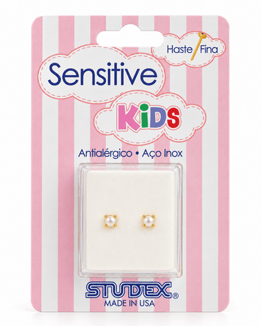 AROS SENSITIVE KIDS - TIFFANY PERLA 3MM - Atesorame