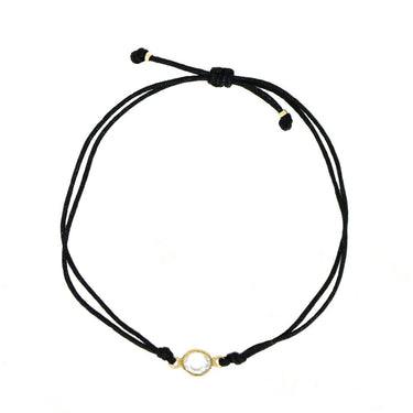 Pulsera Shine Hilo Negro - Atesorame