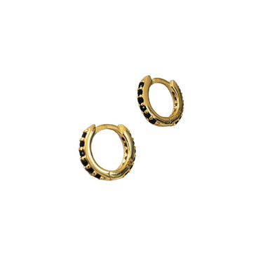 Argollas Mini Black Gold - Atesorame