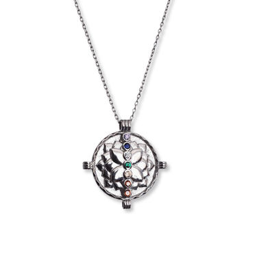 Collar Amuleto Chakras Silver - Atesorame