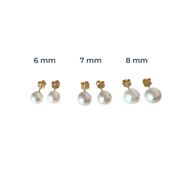 Aros Perlas Cultivadas Oro 18k 7mm