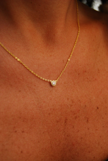 Collar Moissanita Dinasty Gold - Atesorame