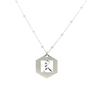 Collar mujer medalla hexagonal - Atesorame