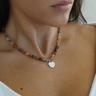 Collar Personalizado Heart Piedras Naturales - Atesorame
