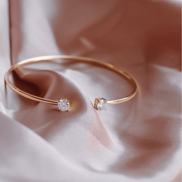 Esclava Moissanita Punto De Luz Gold - Atesorame