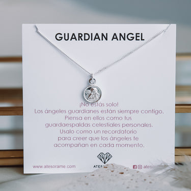 Collar Ángel de la Guarda Plata Petite - Atesorame