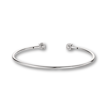 Esclava Moissanita Punto De Luz Silver - Atesorame