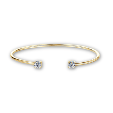 Esclava Moissanita Punto De Luz Gold - Atesorame