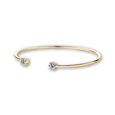 Esclava Moissanita Punto De Luz Gold - Atesorame