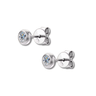 Aros Punto de Luz Dinasty Moissanita Silver - Atesorame