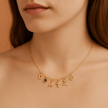 Charm Inicial Shine Gold - Atesorame