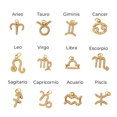 Charm Zodiac Shine Gold - Atesorame