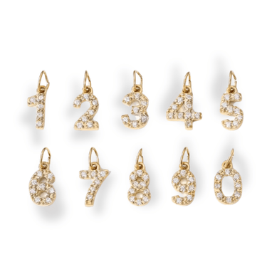 Charm Número Gold - Atesorame