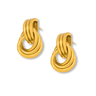 Aros Oversize Twist Gold - Atesorame