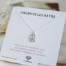 Collar Virgen de los Rayos Plata Petite - Atesorame
