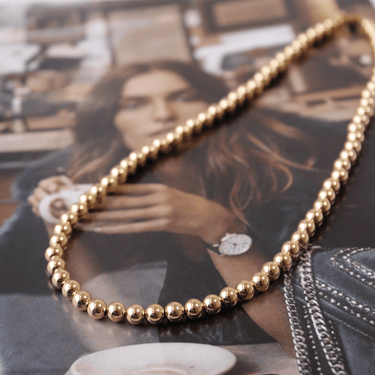 Collar Ball 5mm oro 14k - Atesorame