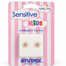 AROS SENSITIVE KIDS - FLOR ROSA IRIDISCENTE 5MM - Atesorame
