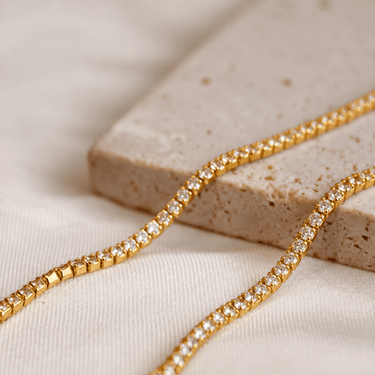 Choker Tennis Gold - Atesorame