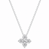 Collar Moissanita Trebol Plata - Atesorame
