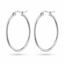 Argollas Slim 40mm Silver - Atesorame