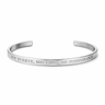 Esclava Manifiesta "Soy fuerte, soy capaz, soy perseverante" Plata - 4mm - Atesorame