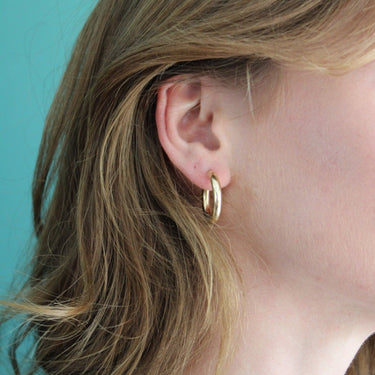 Argollas vintage gold 25 mm - Atesorame