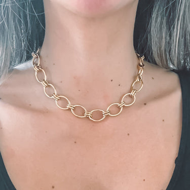 Collar Oversize Cote Gold