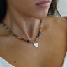Collar Personalizado Heart Piedras Naturales - Atesorame
