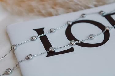 Collar Moissanita Elena Silver 20 - Atesorame