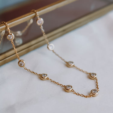 Collar Moissanita Elena Gold 20