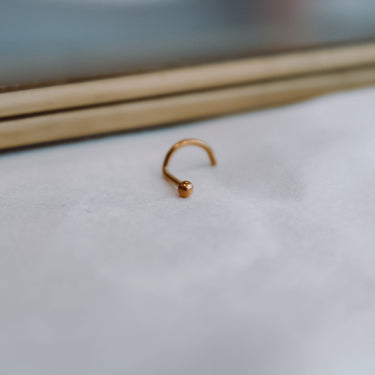 Piercing Nariz Titanio Dot Gold - Atesorame