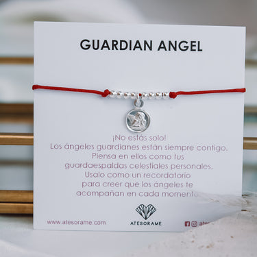 Pulsera Angel De La Guarda Hilo Rojo Petite