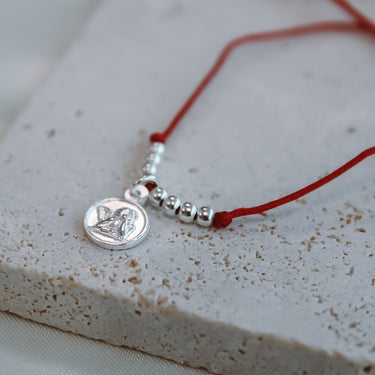Pulsera Angel De La Guarda Hilo Rojo Petite
