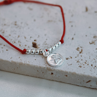 Pulsera Angel De La Guarda Hilo Rojo Petite